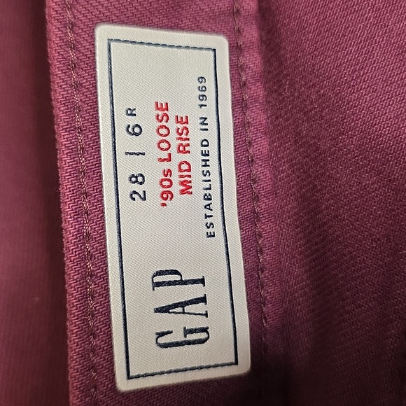 GAP New Mid-Rise '90s Loose Plum Jeans with Washwell  28 Regular 6 - Picture 2 of 13